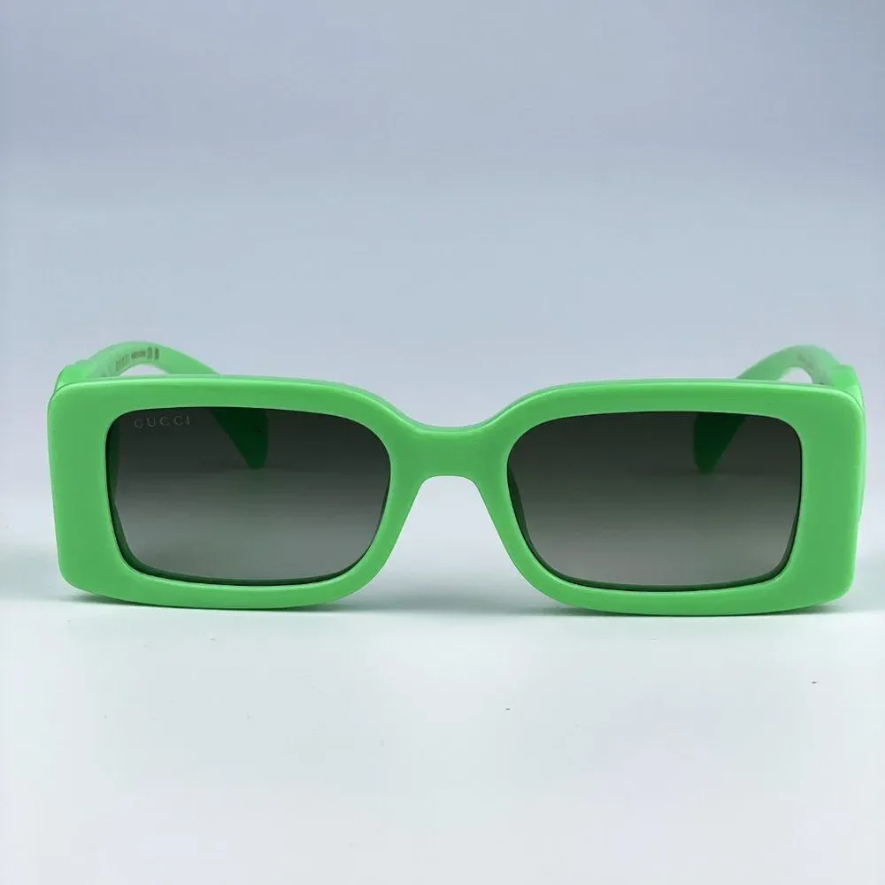 SALE! NEW Gucci GG1325S 004 Green Gradient Rectangle Unisex Sunglasses